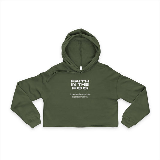 Faith in the Fog -Somewhere between Brain Fog Women's Cropped Hoodie
