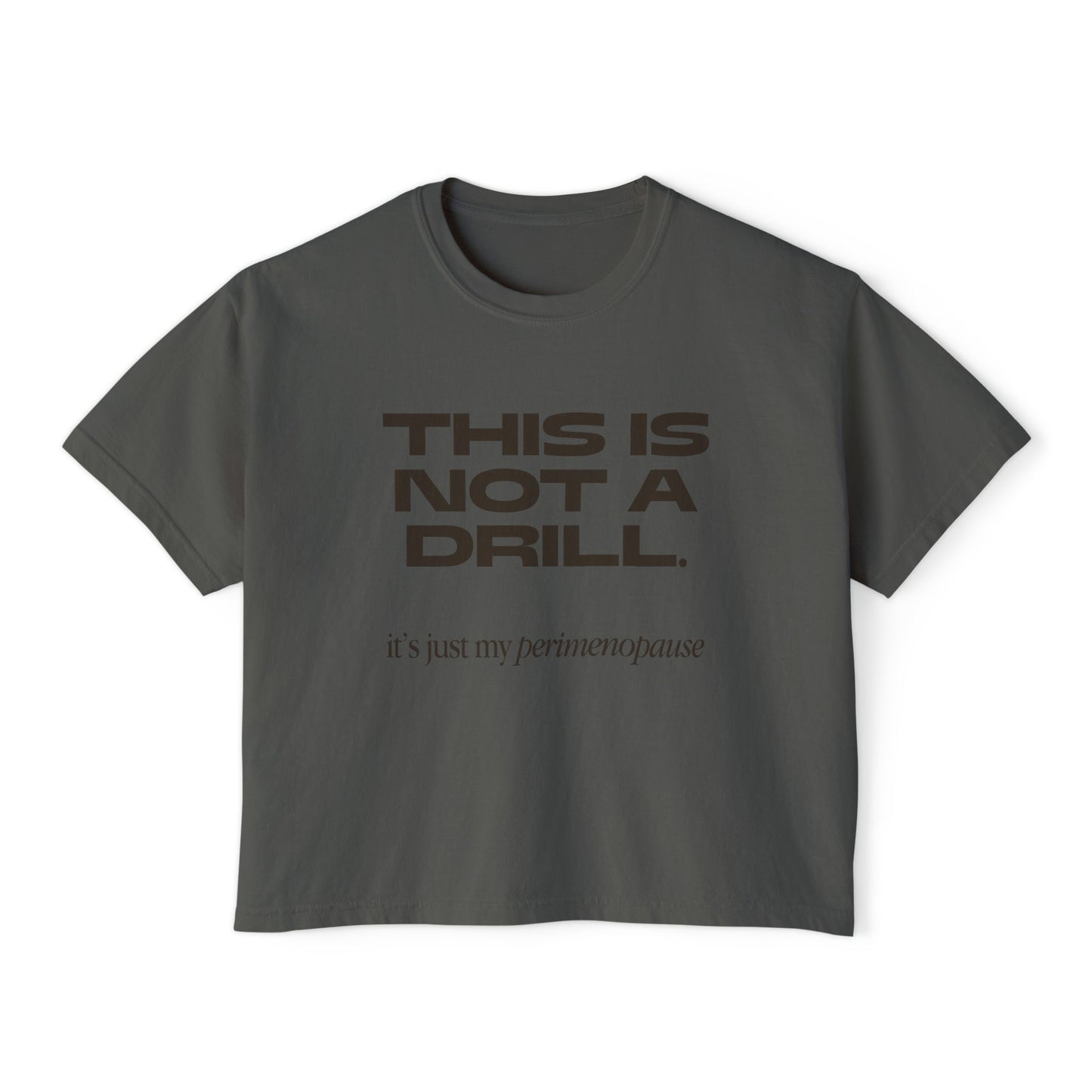 Boxy Tee - Perimenopausal Irreverent Humour T-Shirt for Women