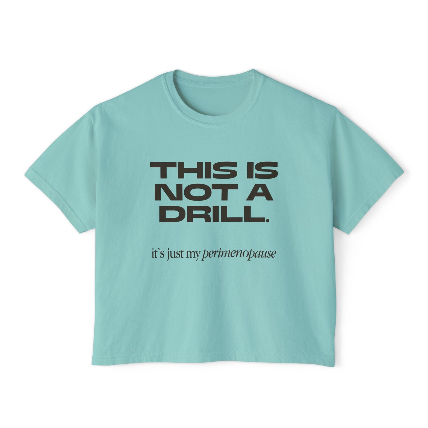 Boxy Tee - Perimenopausal Irreverent Humour T-Shirt for Women
